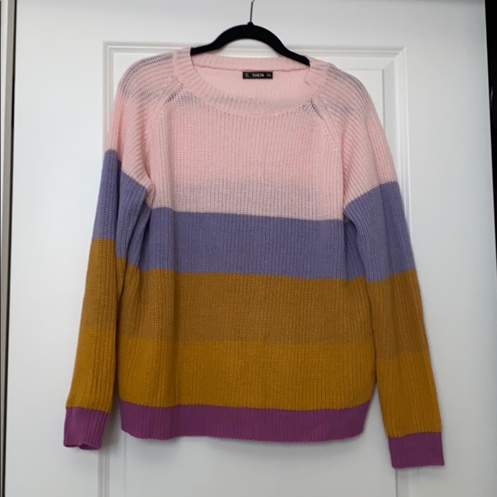 Color block sweater